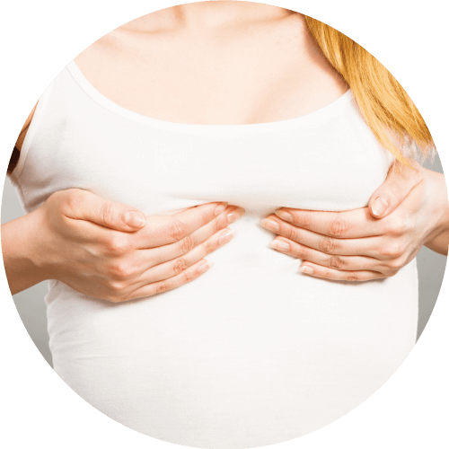 胸型扁平或走樣