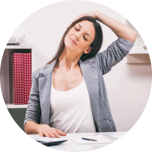 瘦背運動 4：斜方肌拉伸