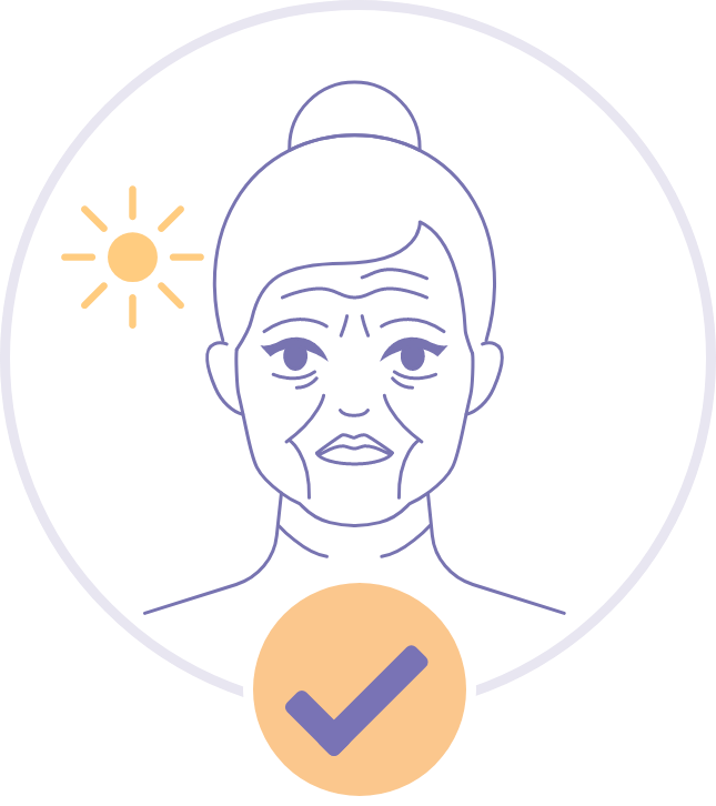 毛孔粗大輪廓浮腫